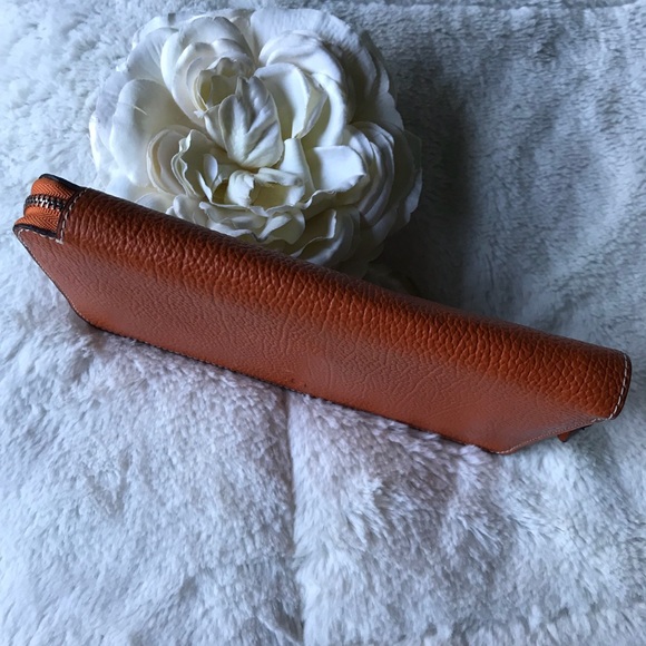 Hermès vintage wallet orange leather defects - Picture 5 of 8